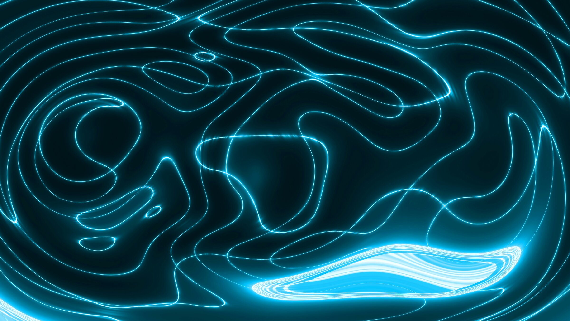 Abstracte lichtstructuur onder water